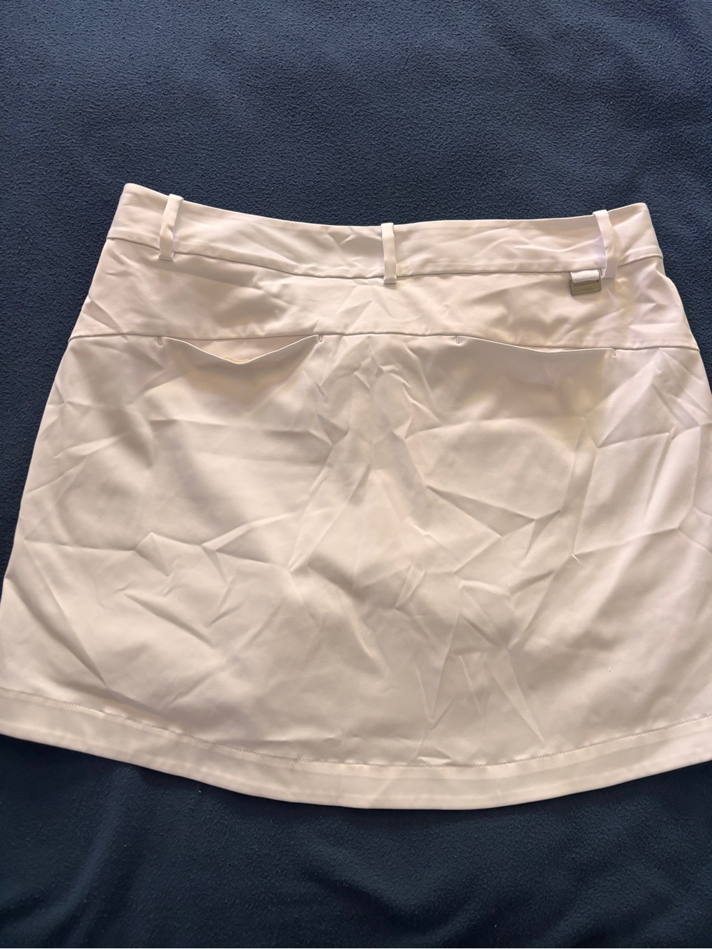 Women's White Golf Skort with Hidden Shorts